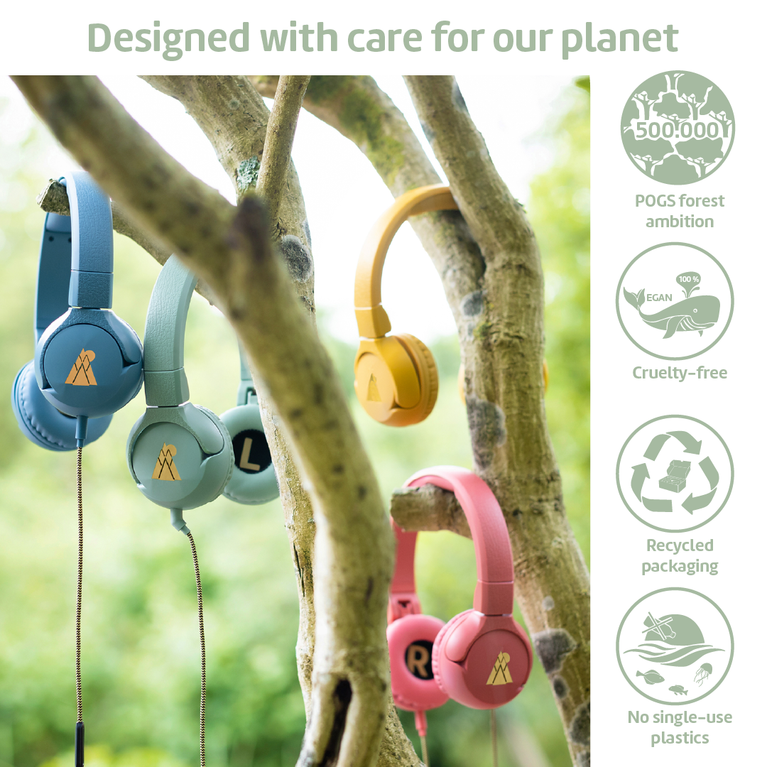 The Elephant Green POGS headphones EU